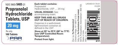 propranololhcl-5.jpg Image of a label for Propranolol Hydrochloride Tablets USP 60 mg. - propranololhcl 5