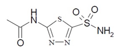 Acetazolamide Chemical Structure - acetazolamide structure