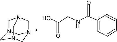 Chemical Structure - Methenamine Hippurate Tablets 1 gm - methenamine hippurate tablets 1