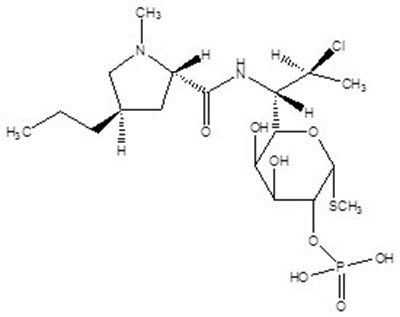 Clindamycin Phosphate Chemical Structure (Veltin 01)