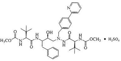 atazanavir-str.jpg Chemical Structure - atazanavir str