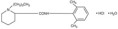 Chemical Structure - bupivacaine 01