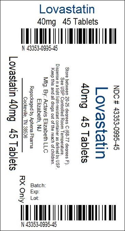 43353-0995-45.jpg Bottle Label 40mg - 43353 0995 45
