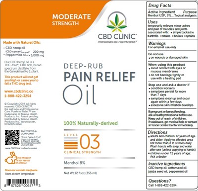 Label - Label Clinic Deep RubPainReliefLevel3 24909 753