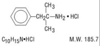Chemical Structure - phentermine 01