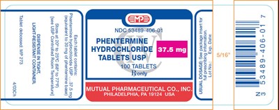 phentermine-03.jpg Principal Display Panel - 37.5 mg Tablet Bottle Label - phentermine 03