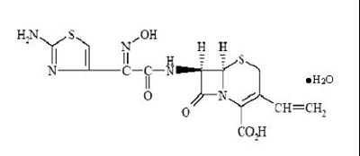 Structural Formula For Cedfinir Monohydrate (Image 1)