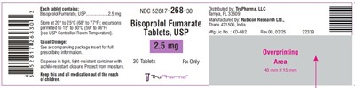 Bisoprolol Fumarate Tablets 2.5 mg (NDC 72888-459-01)