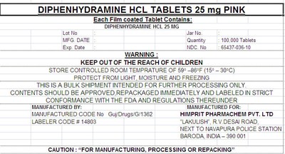 Principal Display Panel - diphenhydramine 01