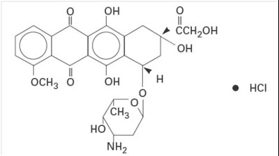 Structural Formula - adriamycin doxorubicin hydrochloride injection usp 1