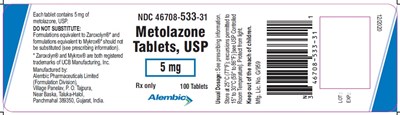 metolazone-5.jpg 100 Tablets - metolazone 5