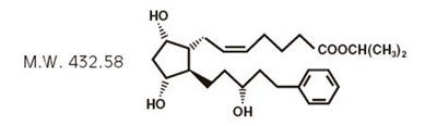 Chemical Structure - xalatan 01