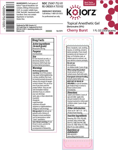 kolorz-02.jpg PRINCIPAL DISPLAY PANEL - 29.6 grams Bottle Label - Cherry Burst - kolorz 02