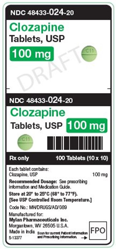Clozapine 100 mg Tablets, Usp Unit Carton Label (Image 03)