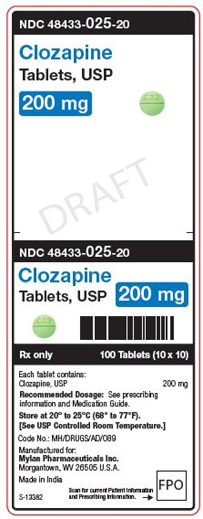 Clozapine 200 mg Tablets, Usp Unit Carton Label (Image 04)