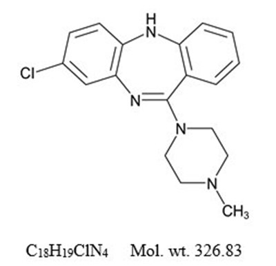 Clozapine Structural Formula (Image 05)