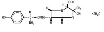 Chemical Structure (Amoxicillin 875 Hikma 2)