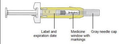 B  Inspect the medicine and prefilled syringe. - aranesp 13