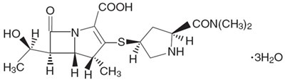 Chemical Structure - meropenem 01