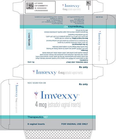 imv00-0004-07.jpg Principal Display Panel - Imvexxy 4 mcg 8 Count Carton Label - imv00 0004 07