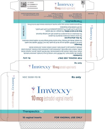 imv00-0004-10.jpg Principal Display Panel - Imvexxy 10 mcg 18 Count Carton Label - imv00 0004 10