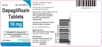 Dapagliflozin-10mg-500s-container-label (Dapagliflozin 10mg 500s Container Label)