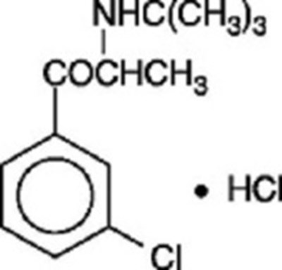bupropion-hydrochloride-sr-1.jpg Chemical Structure - bupropion hydrochloride sr 1