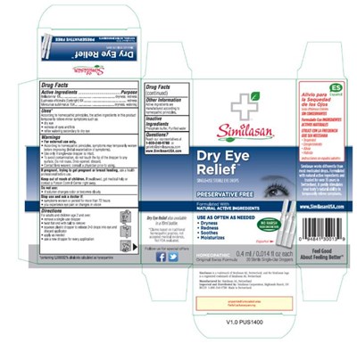Dry Eyerelief0.4 mL/0.014 Fl Oz Each (Dry Eye Relief Monodose 15x 01)