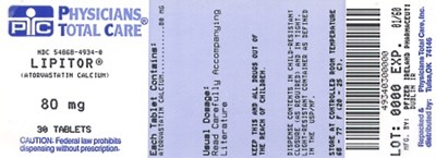 Image Of 80 mg Package Label (4934)