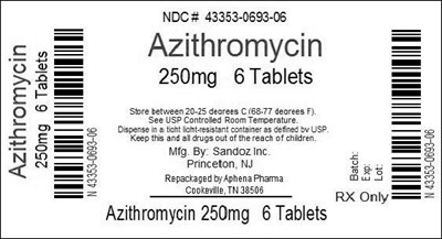 43353-693.jpg Bottle Label 250mg - 43353 693