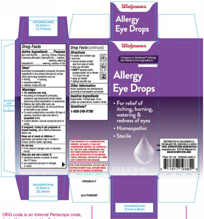 NDC 53799400 Walgreens Allergy Eye Solution/ Drops Ophthalmic Label