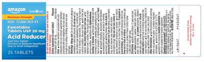 Package Label-principal Display Panel -20 mg (25 Tablets, Container Label) (Famotidine 20mg Fig1)