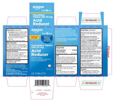 Package Label-principal Display Panel -20 mg (25 Tablets, Container Carton Label) (Famotidine 20mg Fig2)