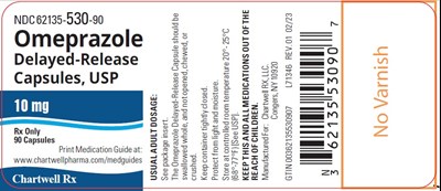 Omeprazole Delayed-release Capsules, Usp 10mg (NDC 62135-530-90)