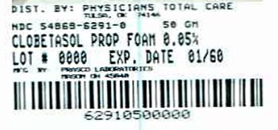 Clobetasol Propionate 50g Label (6291)