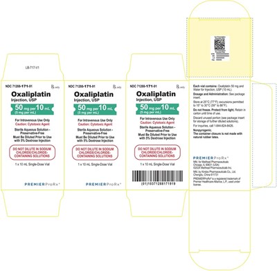 Principal Display Panel – Oxaliplatin Injection, Usp 50 mg Premier Carton (Oxali 50mg Premier Carton)
