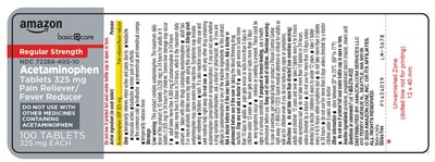 Package Label-principal Display Panel 325 mg (100 Tablets Bottle) (Acetaminophen Fig1)