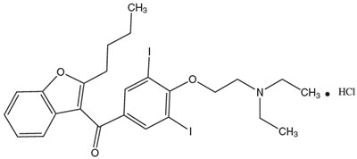 Chemical Structure - amiodarone 01
