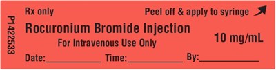 rocuronium-fig8.jpg PACKAGE LABEL-PRINCIPAL DISPLAY PANEL - Peel-off Label - rocuronium fig8