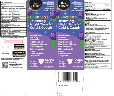 Diphenhydramine HCl 6.25 mg, Phenylephrine HCl 2.5 mg (Triacting Nighttime Cold And Cough Grape Liquid 1)