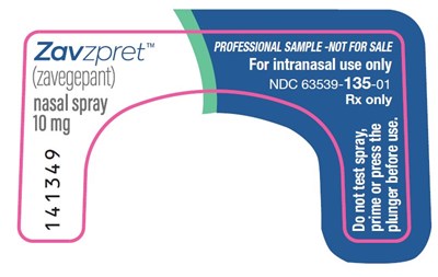 Principal Display Panel – Nasal Spray Device Label Front Sample (Zavzpret 07)