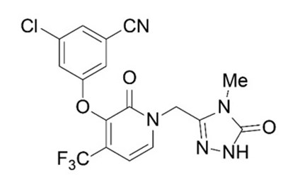 Chemical Structure (Doravirine)