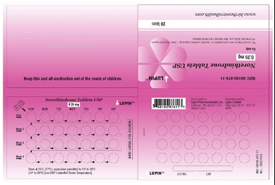 Norethindrone Tablets Usp0.35 mgrx Onlyndc 68180-876-11wallet Label: 28 Tablets28 Day Regimen (12855056 9892 4633 A5aa Ae7850ba2137 03)