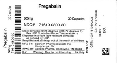 Label - 71610 0800 30