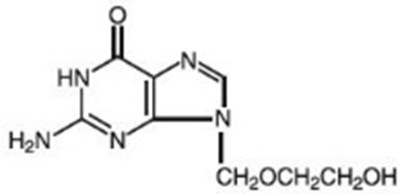 Acyclovir Chemical Structure (Zovirax 01)