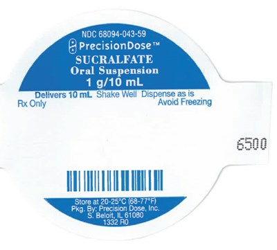 PRINCIPAL DISPLAY PANEL - 10 mL Cup Label - sucralfate 02