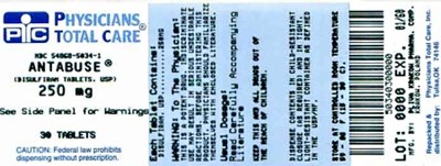 Antabuse (disulfiram Tablets, Usp) 250 mg (5034)