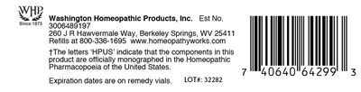 200c Remedy Kit Barcode Label (Whp 200c Homeopathic Remedy Kit Barcodelabel)