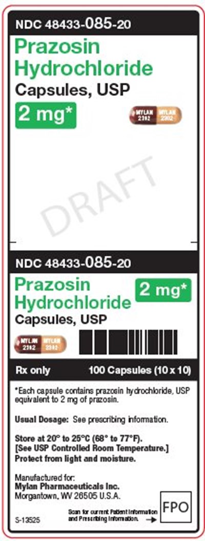 Prazosin Hydrochloride 2 mg Capsules, Usp Unit Carton Label (Image 04)