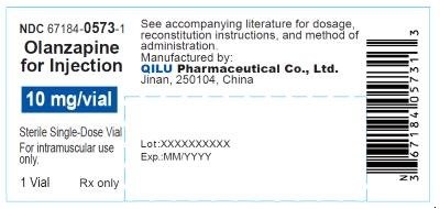 Container Label (OLANZAPINE FOR INJECTION 10 mg/vial)